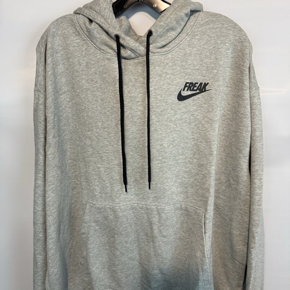 Nike Giannis FREAK Pullover Hoodie Sweater Mens XXL Gray CZ0439-063 - Picture 4 of 10